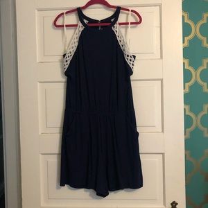 Lilly Pulitzer La La Romper in True Navy